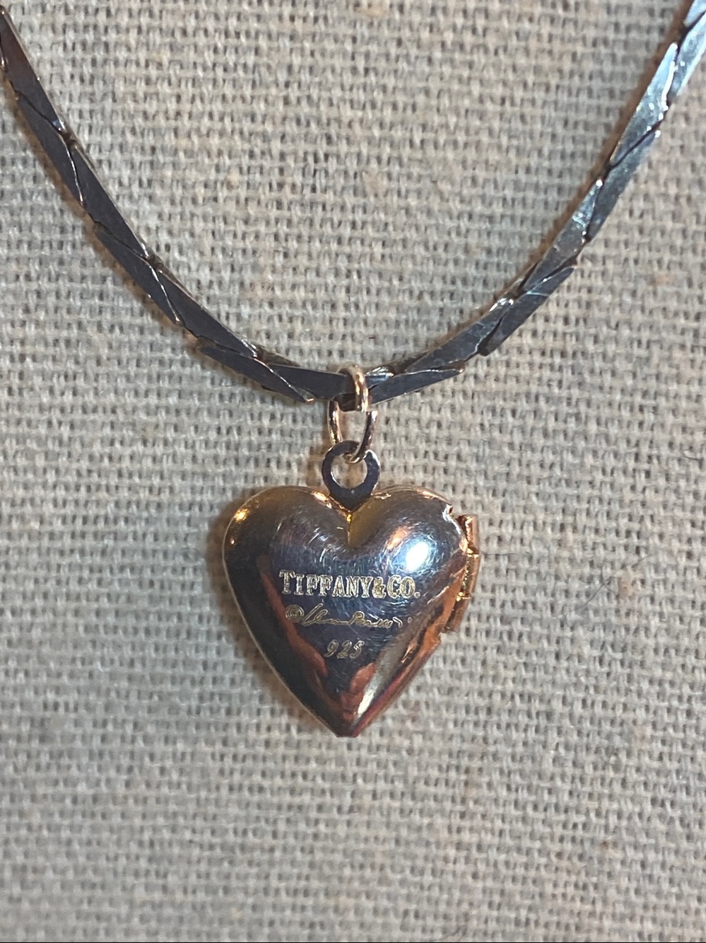Classic Silver Heart Locket Necklace